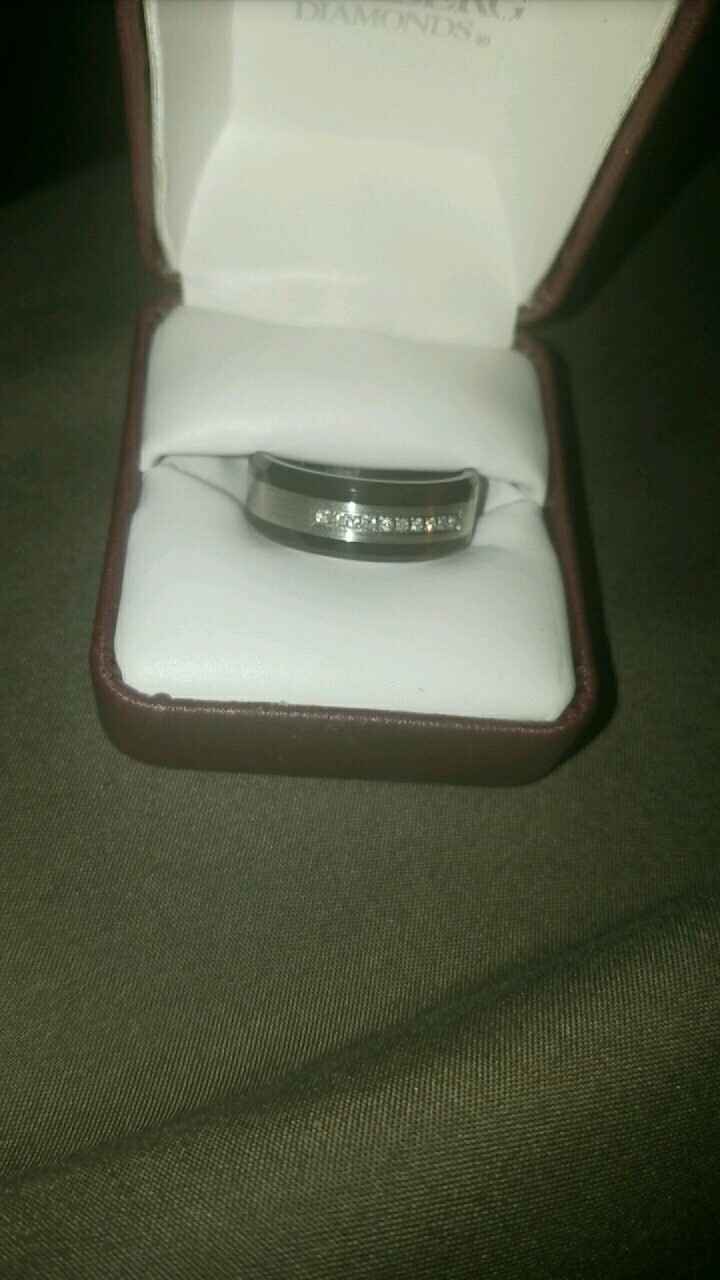 We show off our rings a lot, why not show off your grooms ring!