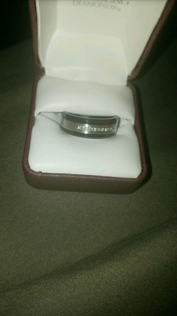 We show off our rings a lot, why not show off your grooms ring!