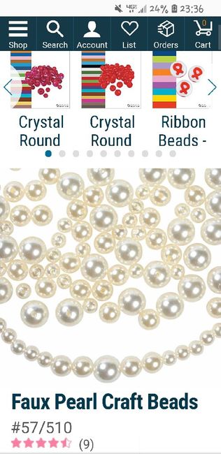 Need faux pearls for vase fillers - 1