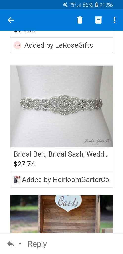 Hello! can anyone help me find a dupe to this beaded sash for my wedding dress? - 1
