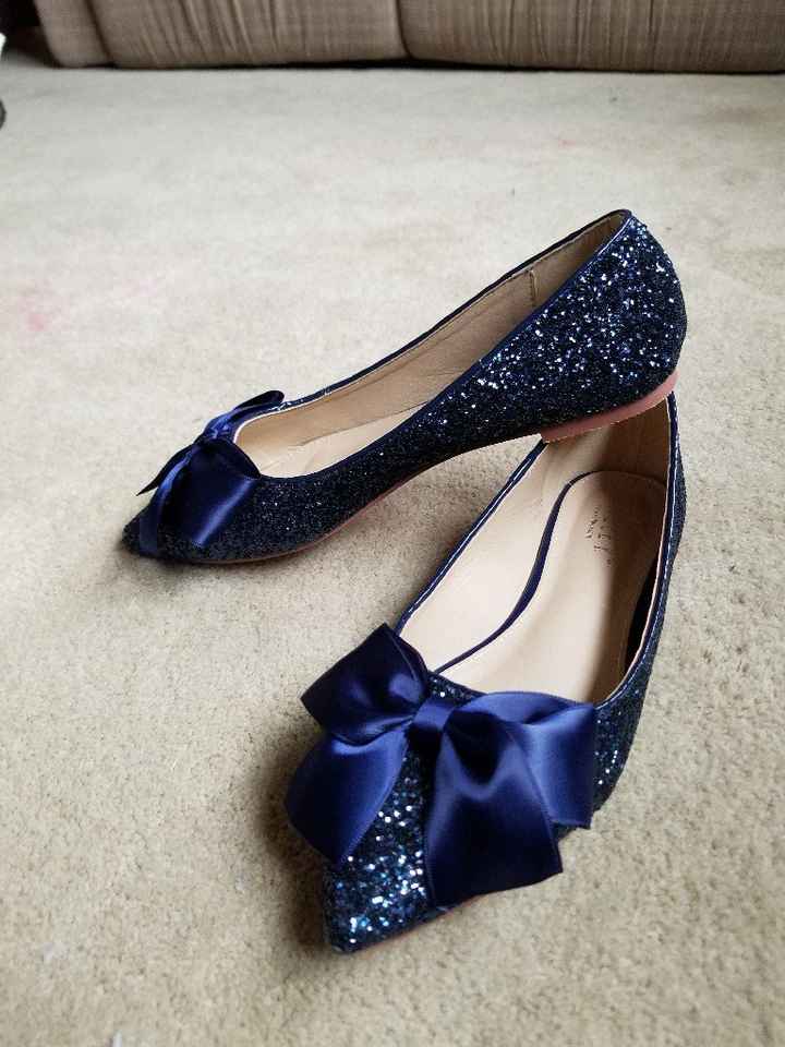 Crystal sparkling bridal flats - 1