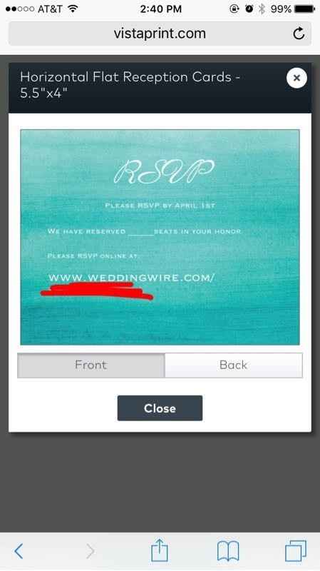 Online rsvp insert look ok?