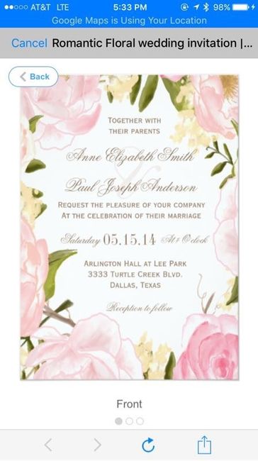What do your wedding invitations look like?
