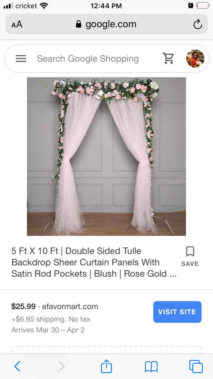 Inexpensive pretty backdrop ideas - 1