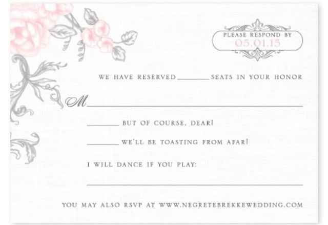 SHOW ME YOUR : Wedding Invitations / RSVP Cards!