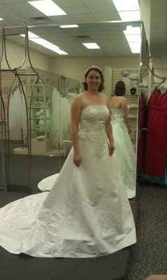 Wedding dress shopping..
