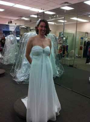 Dress shopping was great