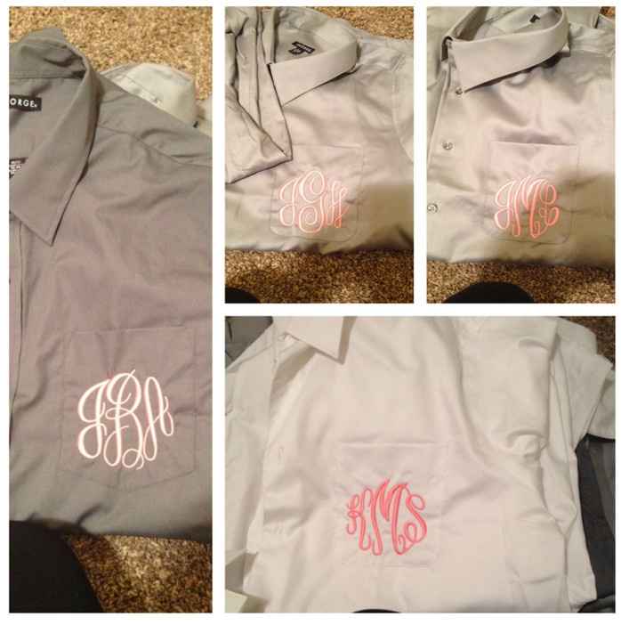 Monogrammed shirts came in! (pic included)