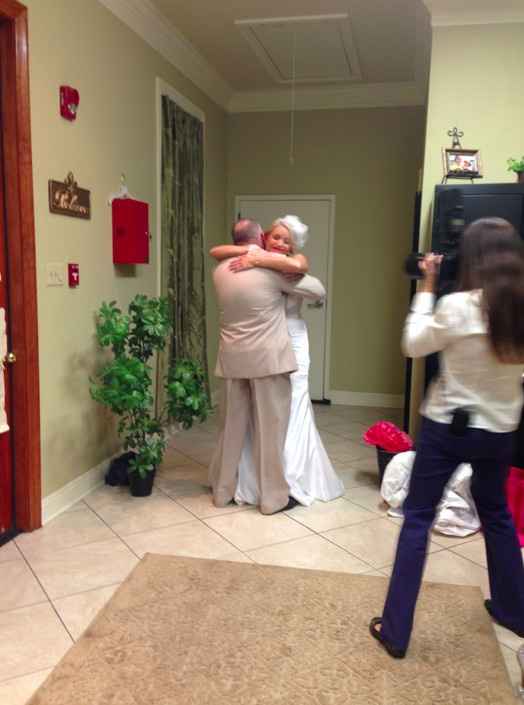 My first look with my daddy - non pro pics