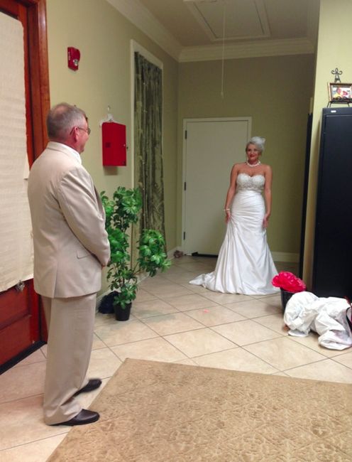 My first look with my daddy - non pro pics