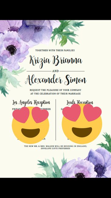 Wedding Invites are here