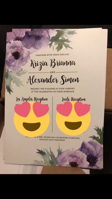Wedding Invites are here