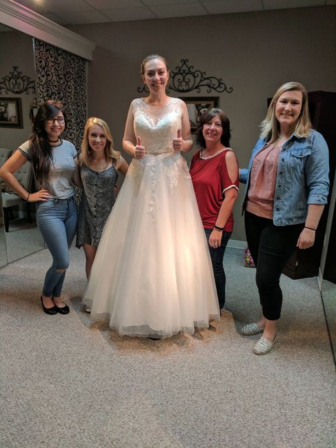 Let's see your wedding dresses.