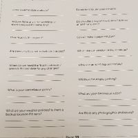 Looking at 2 venues tomorrow! What are some must ask questions?? - 2