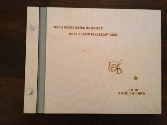 In love with this guest book!