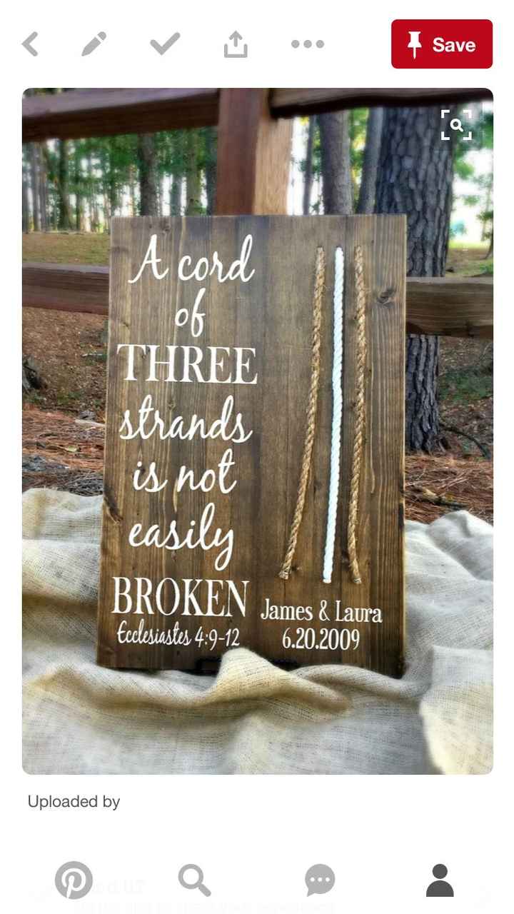 Unity for ceremony....three strands