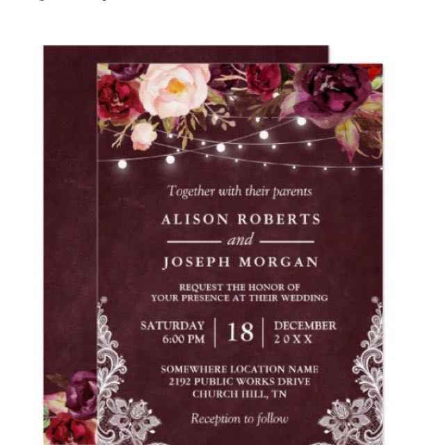 Invitation wording - 1
