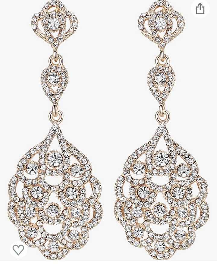 Gold Accessories and Ivory Dress - 3