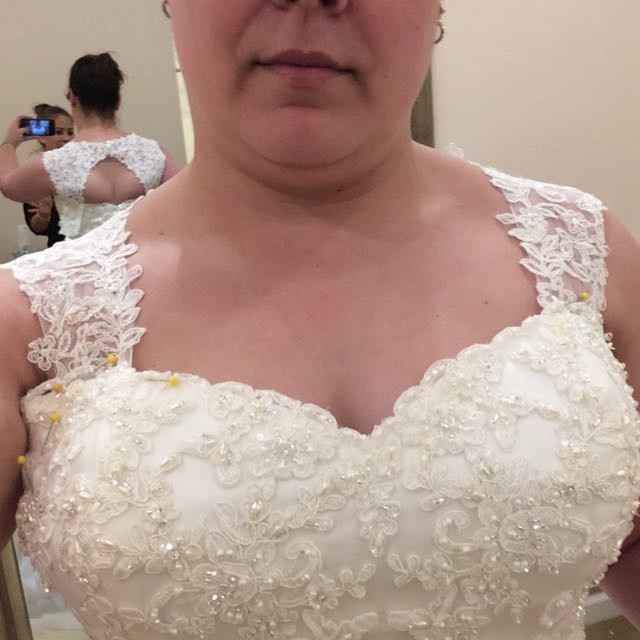 Adding straps to a wedding dress