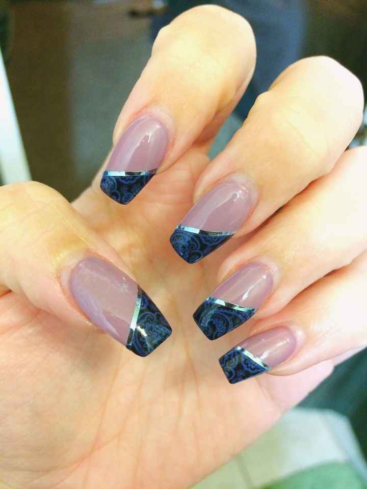 My nails match his tie!