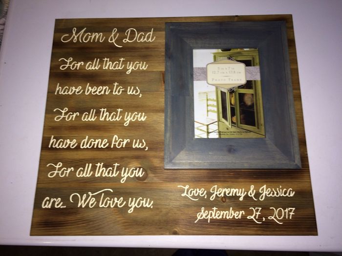 DIY Parents Frame Gifts