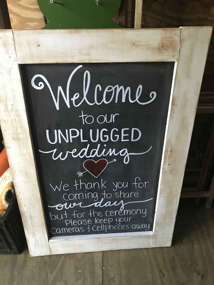 how to nicely word technology free ceremony in program