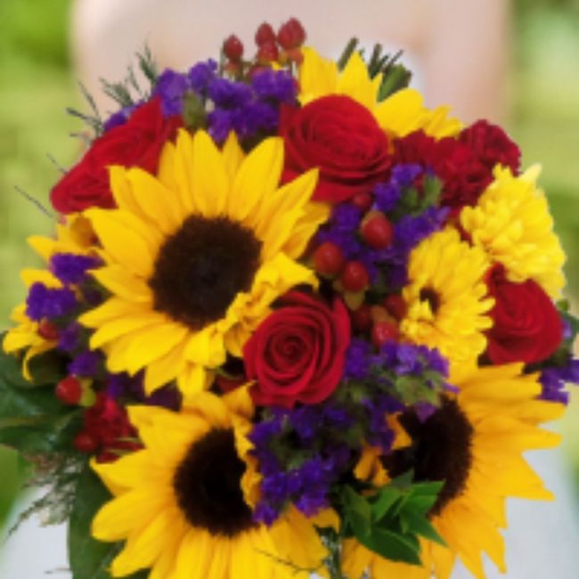 Wedding Color Mania - What colors look best with sunflowers? 9