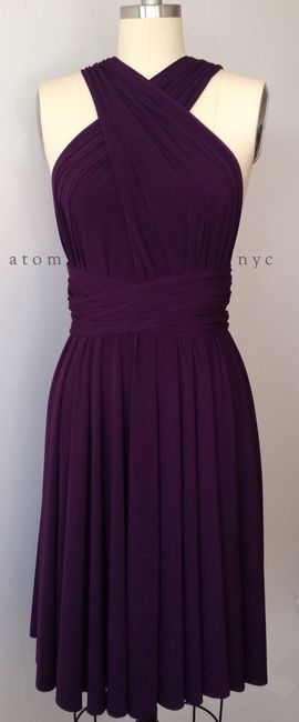 Bridesmaid dresses- Same color different dresses.