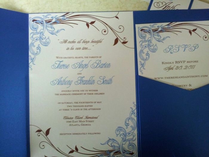 Vote on my invitations please!!