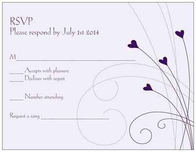 Please show me your RSVP cards!