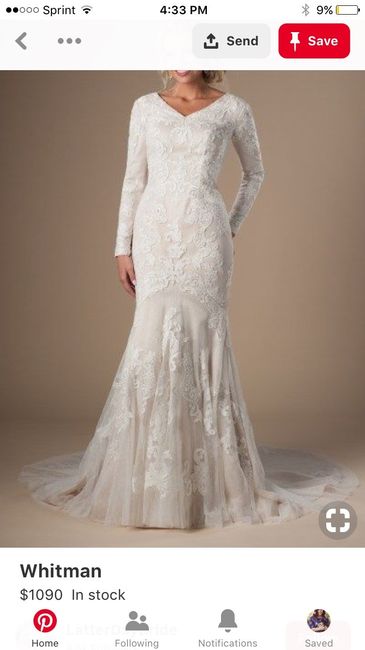 Does your wedding dress have lace, beading, or both? 14