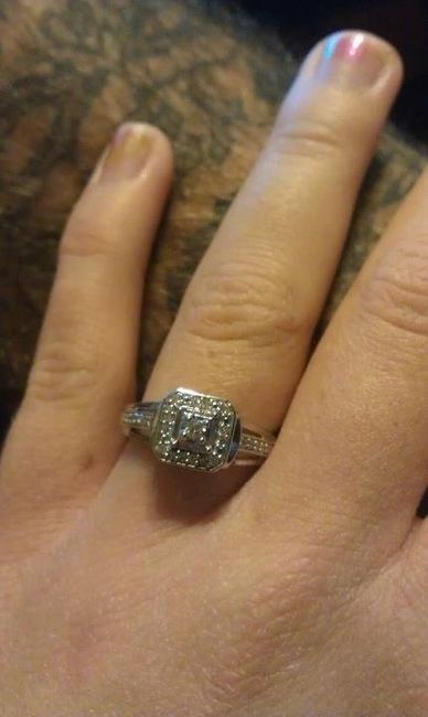 I'd love to see everyone's engagment rings.