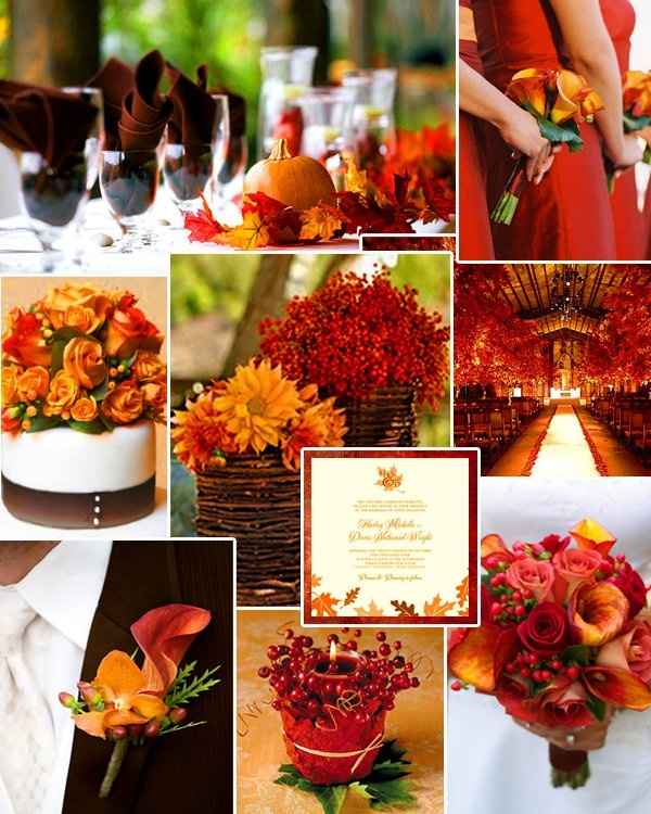 October wedding colors