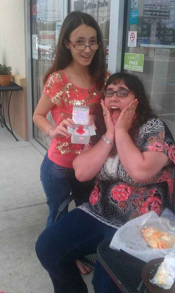 Gave bridesmaids there gifts (: