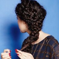 Curly Bridal Braid