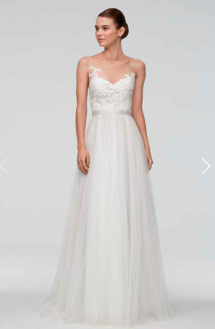 Watters Azriel Brides -- what shoes would you wear with this dress?