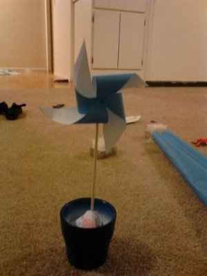 simple pinwheel centerpieces