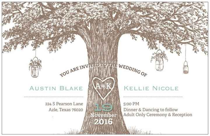 Anne's Bridal Bargains Invitations. Love them! Pics!