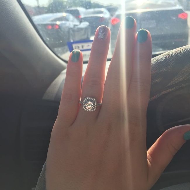 Tried to revive an old thread, but it wouldn't post...so Show me your nontraditional engagement ring