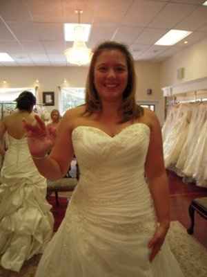 So I paid my dress a visit today and I have photos.  (PICS)