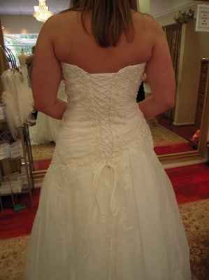 So I paid my dress a visit today and I have photos.  (PICS)
