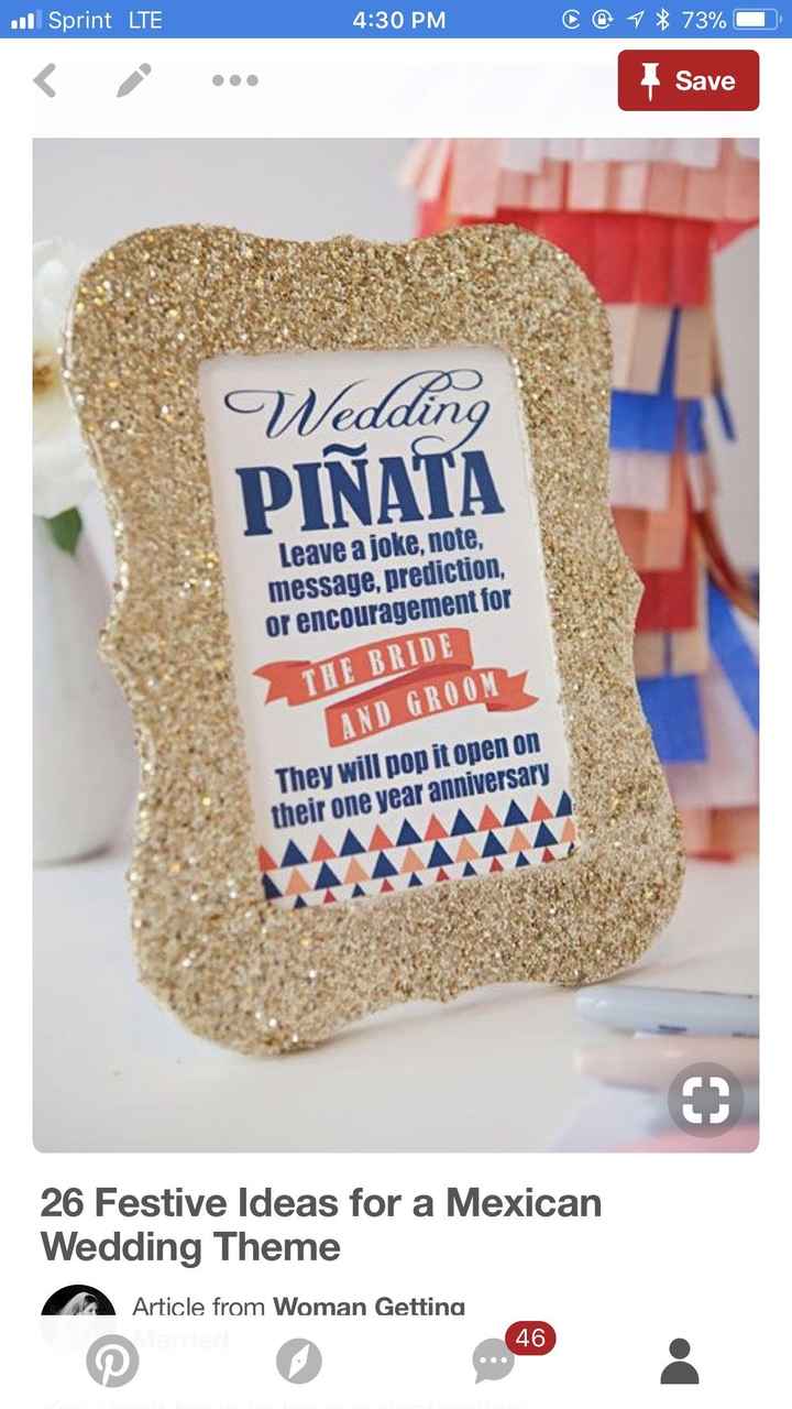 Pinata at our reception