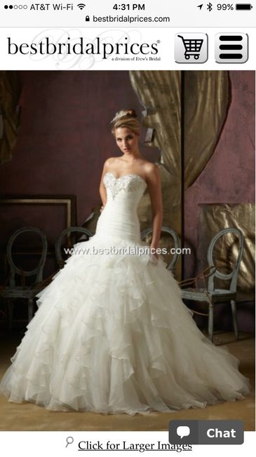 My dress is in...now I want to see yours!