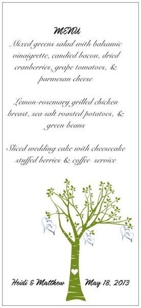 Vista Print Rack Card Menus came today!