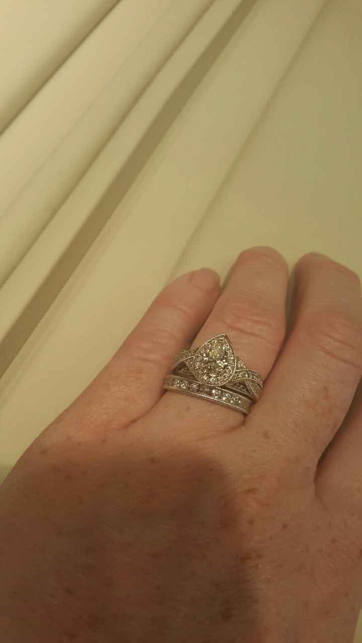 We got our wedding bands tonight!