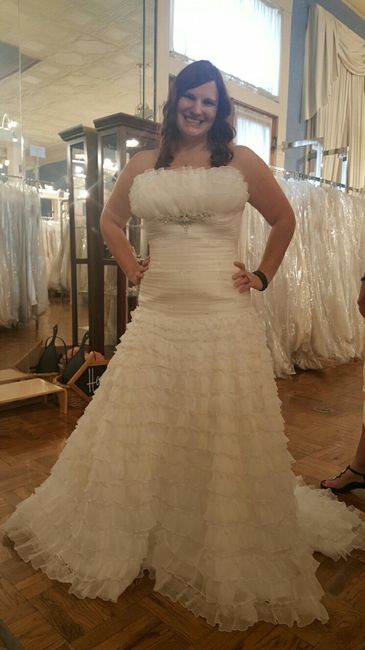 What was your least favorite wedding dress on you?