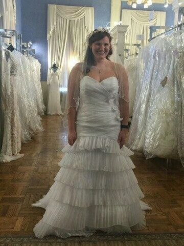 Adding straps to a strapless dress -- how did it turn out?