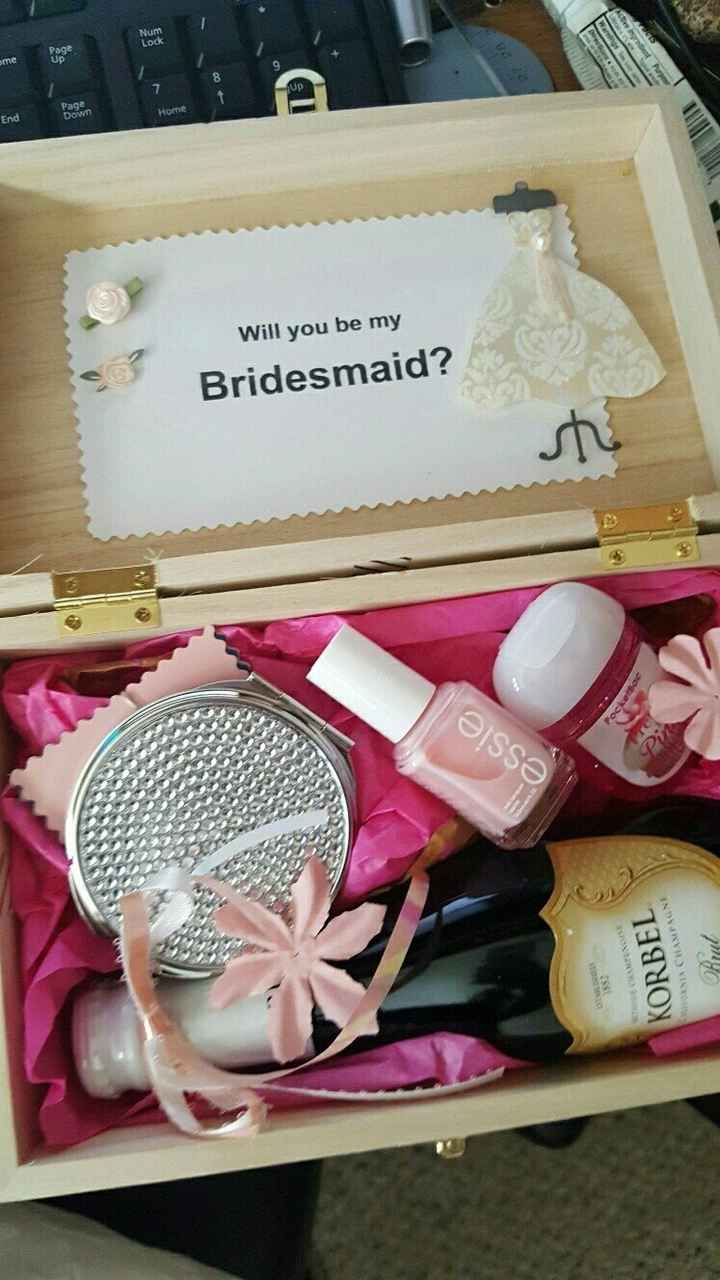 Will you be my bridesmaid ideas!