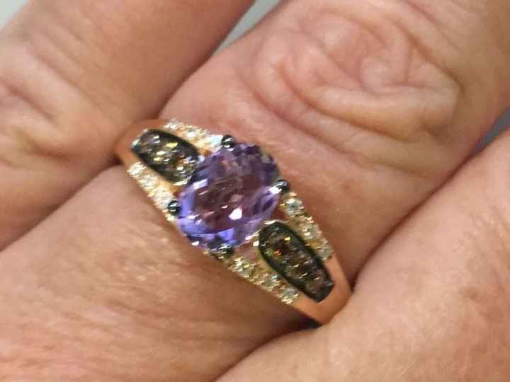 Tried to revive an old thread, but it wouldn't post...so Show me your nontraditional engagement ring