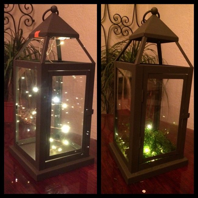 Filling lanterns for decor